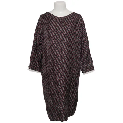 Kleid (Schwarz, Rot, Weiß) von Faconnable Baumwolle, Cupro, Seide