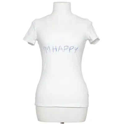 T-shirt (Blanc, Bleu) de Rösch Coton, Élasthane