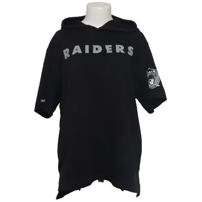 Kortærmet Hættetrøje (Sort) fra Mitchell & Ness Bomuld, Polyester