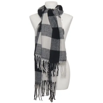 Halstørklæde (Sort, Hvid) fra Scarfs 4 You Akryl