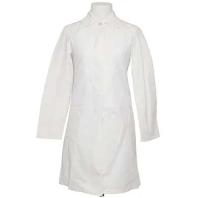 Coat (White) from Sisley Cotton, Polyamide