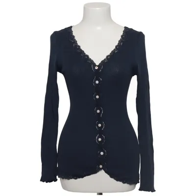 Strickjacke (Blau) von Rosemunde Baumwolle, Elasthan, Polyamid, Seide