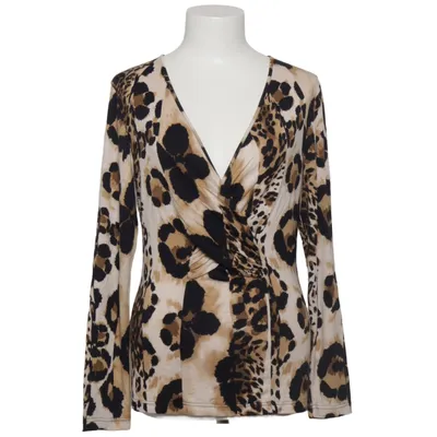Wickelbluse (Beige, Schwarz, Weiß) von Elégance Elasthan, Viskose