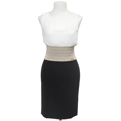 Jurk (Wit, Beige, Zwart) van Fracomina Katoen, Elastaan, Polyamide, Polyester