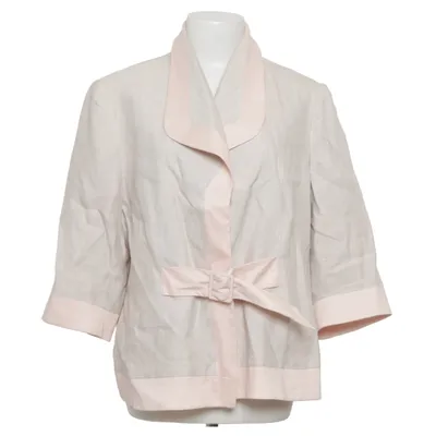 Blazer (Beige, Rose) de Un Jour Ailleurs Lin, Viscose