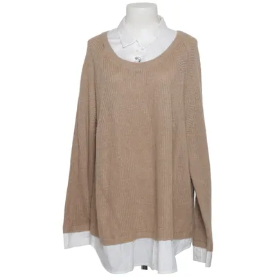 Strickpullover (Beige, Weiß) von Canda Premium Acryl, Baumwolle, Polyamid, Wolle