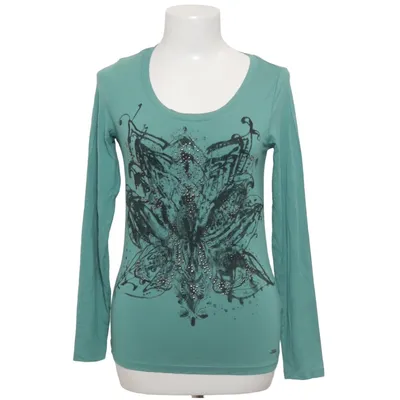 Lange mouwen shirt (Groen) van Jones Elastaan, Viscose