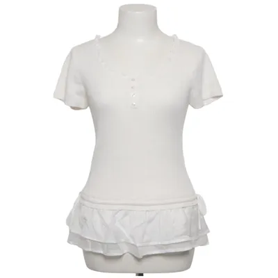 Peplum top (Wit) van Mixxo Acryl, Polyamide, Polyester, Viscose, Wol