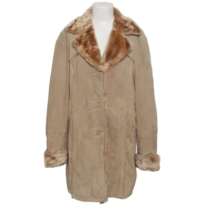 Jakke (Beige) fra Mangoon Læder, Polyester