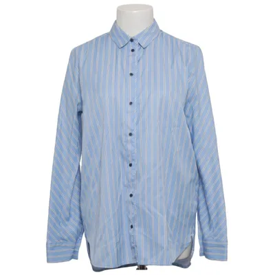 Shirt (Blue, White) from O´stin Cotton, Polyester