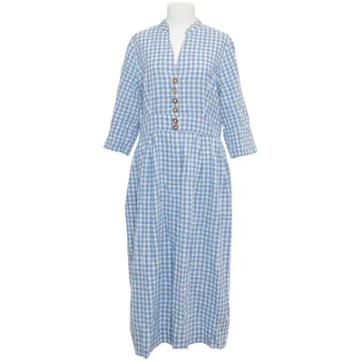 Dirndl (Blau, Weiß) von Luis Steindl Leinen