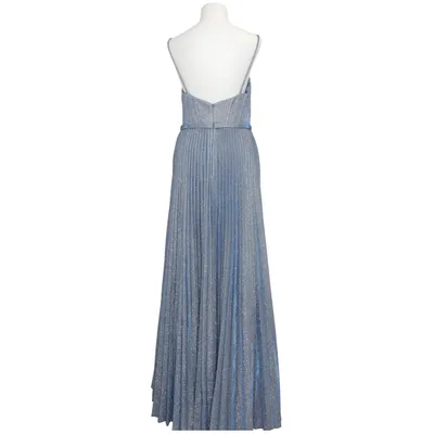Abendkleid (Blau, Silber) von Marie Lund Polyester