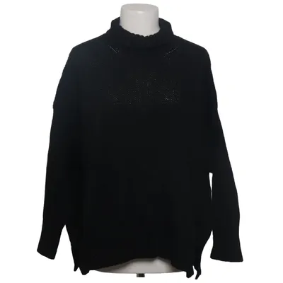Poncho (Svart) från Charli Akryl, Alpackaull, Viskos