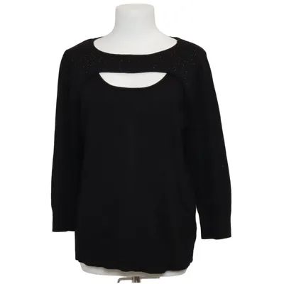 Sweater (Sort) fra Cable & Gauge Polyester, Viscose