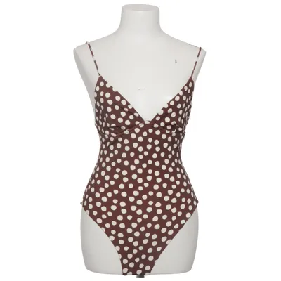 Swimsuit (Brown, White) from Zulu & Zephyr Elastane, Nylon