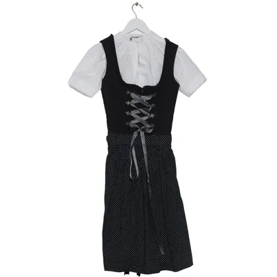Dirndl (Sort, Hvid) fra Alpentrachten Bomuld