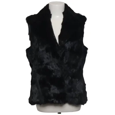 Pelsvest (Etage Echtfellweste Kaninchenfell Schwarz Gr. M – Pelzweste, Vintage, Gothic, Luxus, Boho neu und ungetragen ) fra Etage Polyester, Kaninpels