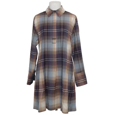 Jurk (Blauw, Bruin, Meerkleurig) van COS Elastaan, Polyester, Wol
