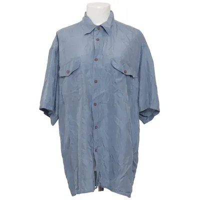 Korte mouwen shirt (Blauw) van Pure Silk Zijde