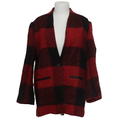 Blazer (Red, Black) from Suncoo Polyester, Polyurethane, Wool