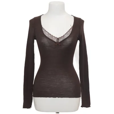 Langarmshirt (Braun) von Calida Bodywear Elasthan, Polyamid, Seide, Viskose, Wolle