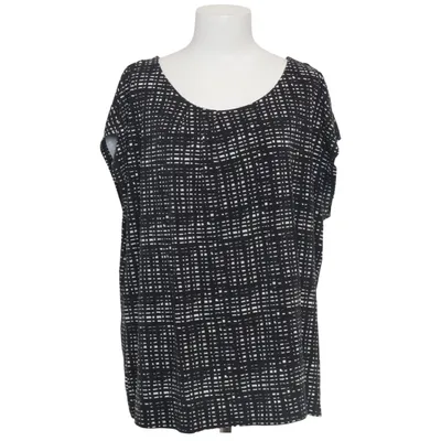 Top (Black, White) from Sheego Elastane, Viscose