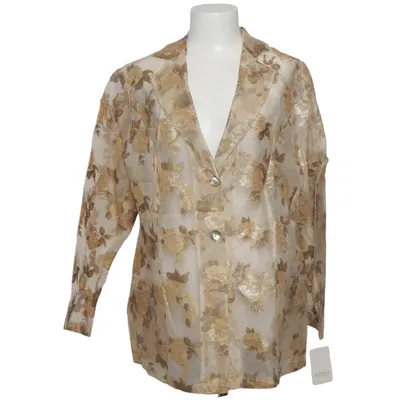 Blazer (Beige, Goud) van Murek Fashion Zijde