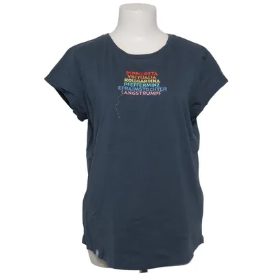 T-shirt (Blå) fra Pippi Långstrump Økologisk bomuld