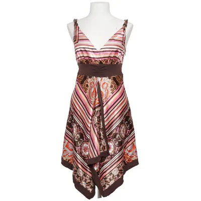 Jurk (Bruin, Meerkleurig) van Topstudio Elastaan, Polyester