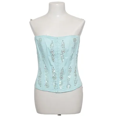 Corset (Blue) from Rise Cotton, Elastane, Polyester