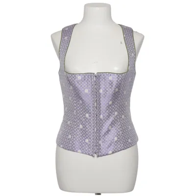 Vest (Purple, White) from Kaiserjäger Polyester