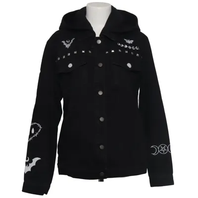 Jeansjacke (Schwarz) von Gothicana by EMP Baumwolle, Polyester