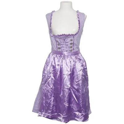 Dirndl (Violet, Blanc) de Almenrausch Polyester