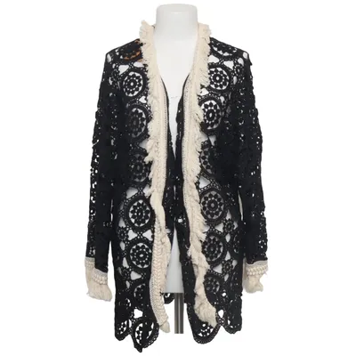 Cardigan (Black, Beige) from Golden Days Polyester