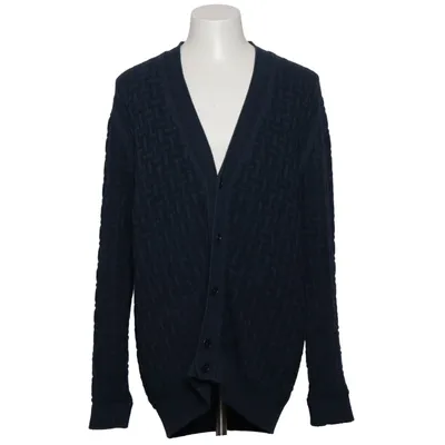 Strickjacke (Blau) von Andrea Fenzi Baumwolle, Polyamid