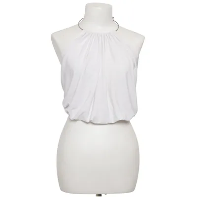 Haut dos-nu (Blanc) de Vicky Martin Élasthane, Polyester