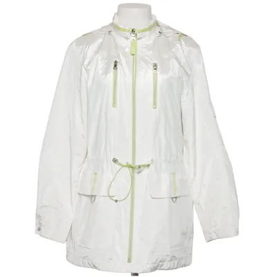 Jacket (White, Green) from Klima Membrane Wear Cotton, Polyester