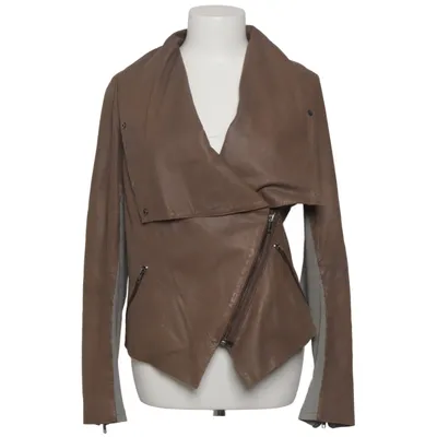 Biker jacket (Brown) from Muubaa Cotton, Leather, Polyester