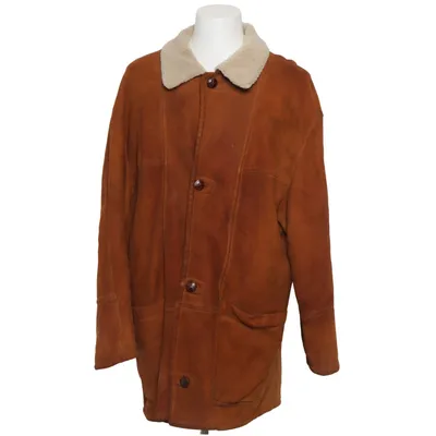 Veste en peau de mouton retournée (Marron) de Fratelli Rossetti
