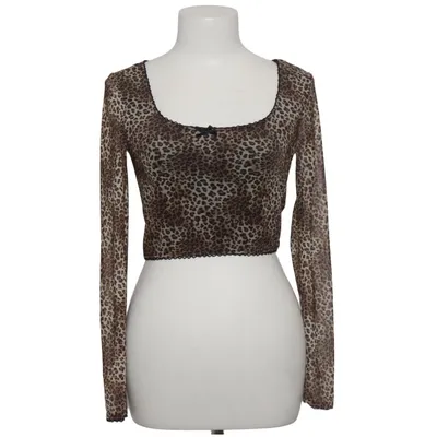 Crop top (Brun, Sort) fra Urban Renewal Elastan, Polyester