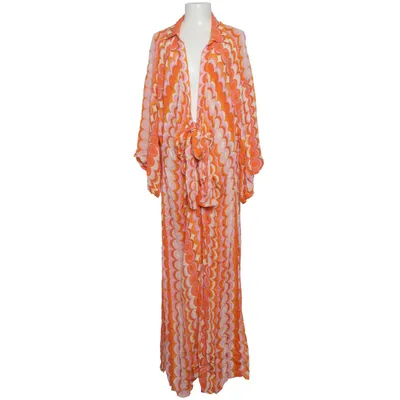 Omlottklänning (Orange, Rosa, Flerfärgad) från River Island Plus Metallfiber, Viskos