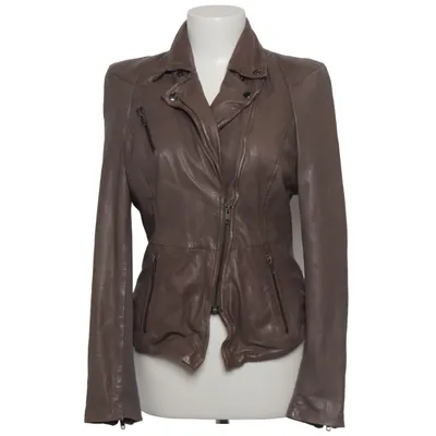 Veste en cuir (Marron) de Muubaa Coton, Cuir, Polyester