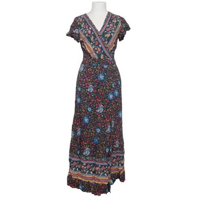 Robe portefeuille (Bleu, Multicolore) de Ecowish Viscose