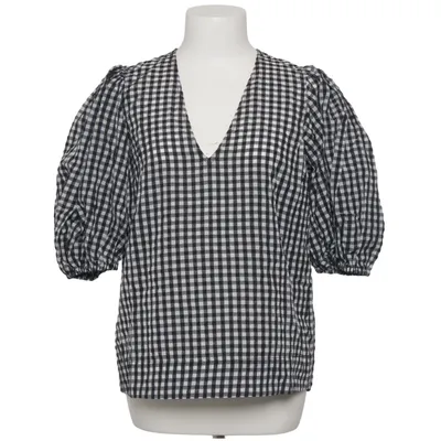 Bluse (Sort, Hvid) fra Ganni Økologisk bomuld, Polyamid, Genanvendt polyester