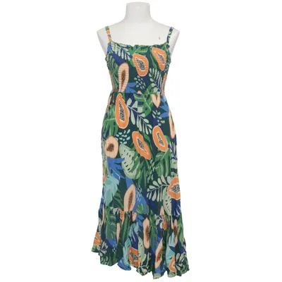 Robe longue (Vert, Bleu, Multicolore) de Sugarfree Viscose