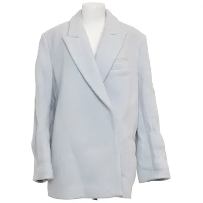 Jas (Blauw) van H&M Polyamide, Wol, Viscose