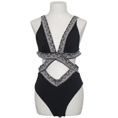 Badpak (Zwart, Wit) van River Island Resort Elastaan, Polyamide, Polyester