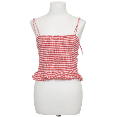 Tank Top (Red, White) from Divided by H&M Cotton, Elastane