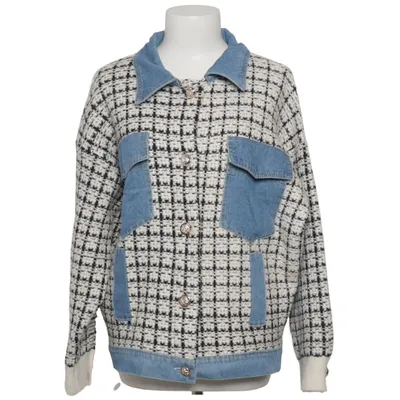 Skjortejakke (Sort, Hvid, Blå) fra Jovonna London Bomuld, Polyester