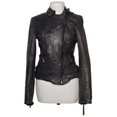 Veste de motard (Gris) de Muubaa Coton, Cuir, Polyester